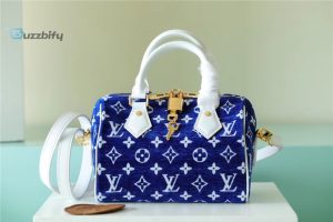 louis vuitton speedy bandouliere 20 pm monogram blue for women womens handbags shoulder and crossbody bags 205cm81in lv m20751 buzzbify 1