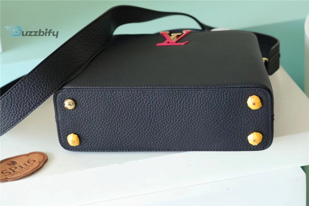 Louis Vuitton Capucines Bb Taurillon Black Rose Berlingot For Women Womens Bags Shoulder And Crossbody Bags 10.6In27cm Lv