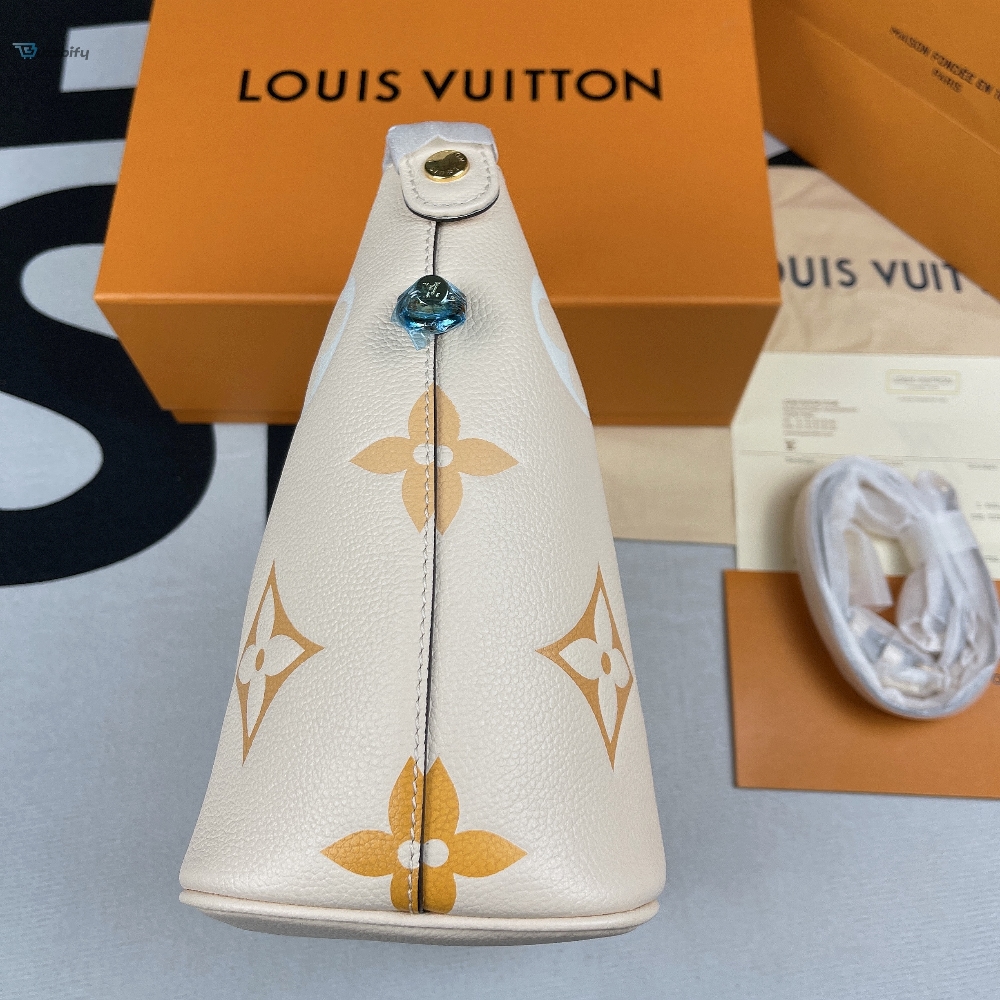 Louis Vuitton Neverfull MM Monogram Canvas Beige For Women, Women’s Handbags, Shoulder and Crossbody Bags 9.4in/24cm LV
