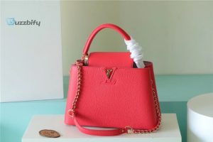 louis vuitton capucines mm taurillon red for women womens bags shoulder and crossbody bags 124in315cm lv buzzbify 1