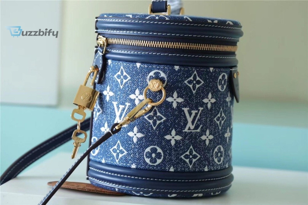 Louis Vuitton Cannes Monogram Denim By Nicolas Ghesquiere For Women, Women’s Bags, Shoulder And Crossbody Bags 6.7in/17cm LV
