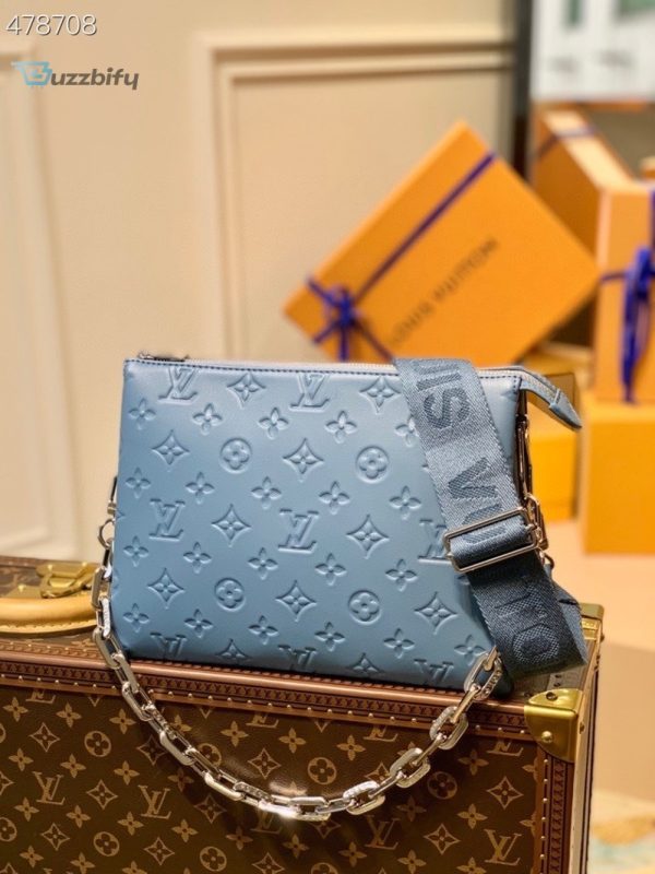 louis vuitton coussin pm monogram embossed puffy light blue for women womens handbags shoulder and crossbody bags 102in26cm lv buzzbify 1