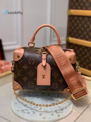 louis vuitton petite malle souple monogram canvas pink for women womens handbags shoulder and crossbody bags 79in20cm lv m45531 buzzbify 1