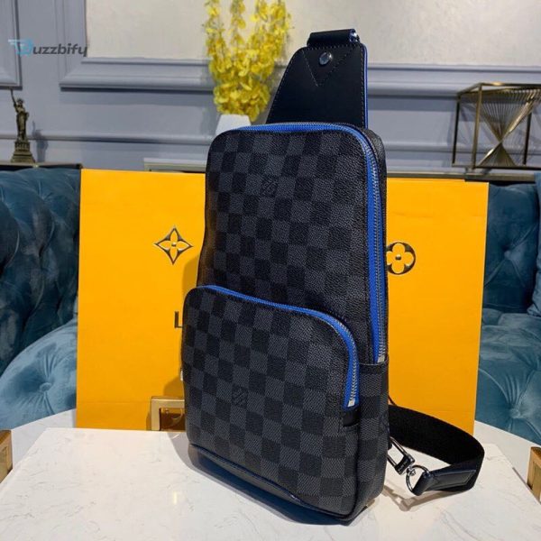 louis vuitton avenue sling bag damier graphite canvas blue for men mens bags crossbody bags 122in31cm lv n40008 buzzbify 1 3