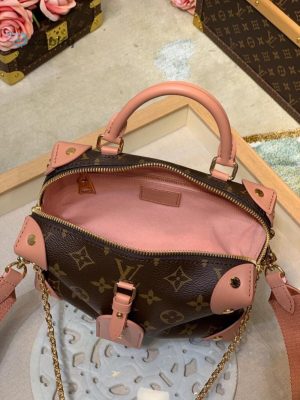 louis vuitton petite malle souple monogram canvas pink for women womens handbags shoulder and crossbody bags 79in20cm lv m45531 buzzbify 1 1