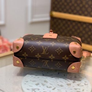 louis vuitton petite malle souple monogram canvas pink for women womens handbags shoulder and crossbody bags 79in20cm lv m45531 buzzbify 1 5