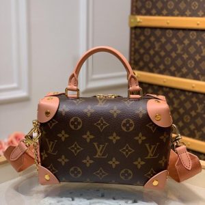 louis vuitton petite malle souple monogram canvas pink for women womens handbags shoulder and crossbody bags 79in20cm lv m45531 buzzbify 1 7