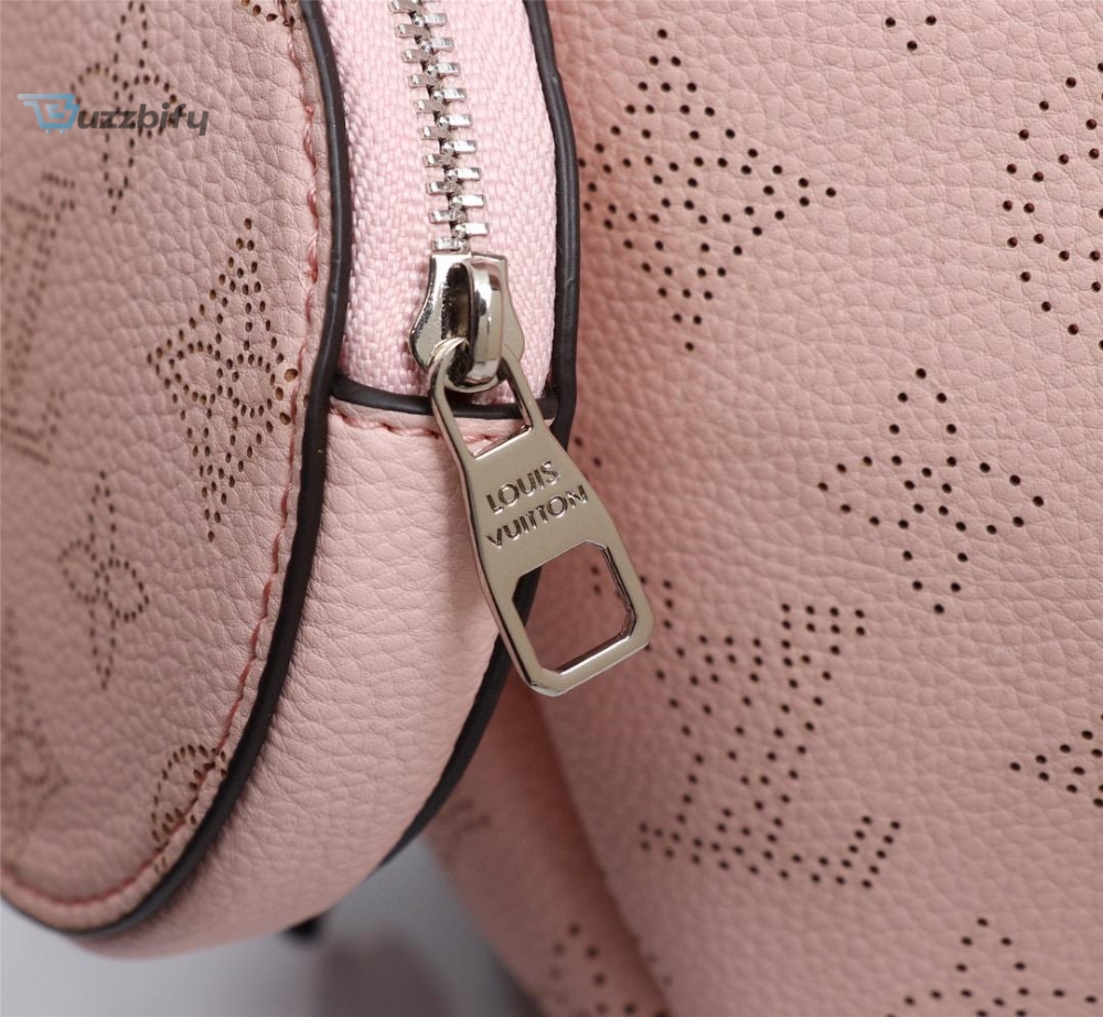 Louis Vuitton Bella Bucket Bag Mahina Magnolia Pink For Women, Women’s Handbags, Shoulder And Crossbody Bags 7.5in/22cm LV M57068
