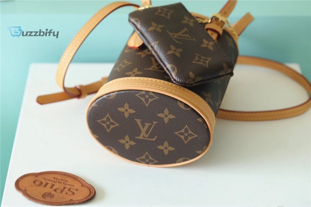 Louis Vuitton Nano Bucket Bag Monogram Canvas Brown For Women Brown 6.7In17cm Lv