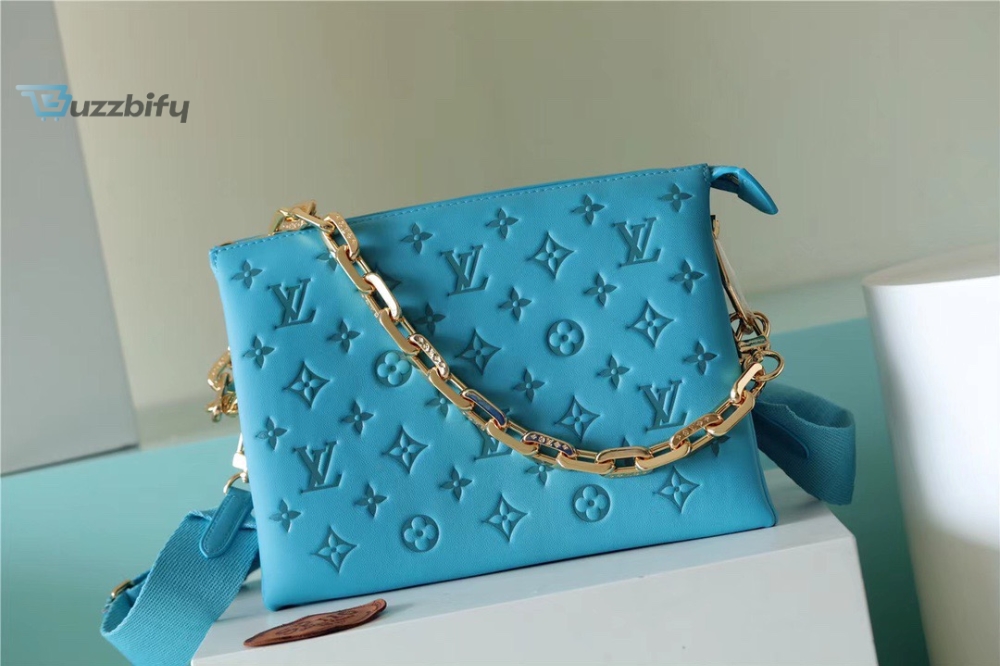 Louis Vuitton Coussin PM Monogram Blue For Women, Women’s Bags, Shoulder And Crossbody Bags 10.2in/26cm LV
