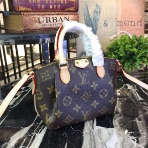 Louis Vuitton Twin large model handbag clutch in brown monogram canvas and natural leather