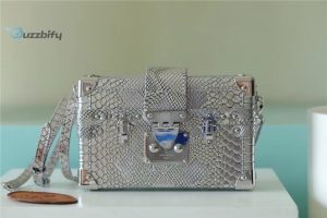 louis vuitton petite malle high shiny alligator silver for women womens handbags shoulder and crossbody bags 79in20cm lv buzzbify 1
