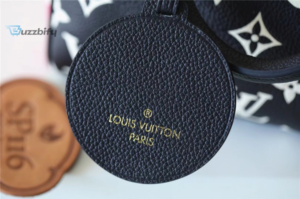 Louis Vuitton Speedy Bandouliere 20 Monogram Empreinte Black / White / Pink For Women, Women’s Handbags, Shoulder And Crossbody Bags 20.5cm/8.1in LV M46088
