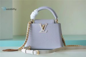 louis vuitton capucines mini taurillon light blue creme for women womens handbags shoulder and crossbody bags 21cm83in lv buzzbify 1