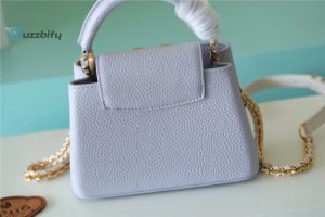 louis vuitton capucines mini taurillon light blue creme for women womens handbags shoulder and crossbody bags 21cm83in lv buzzbify 1 7