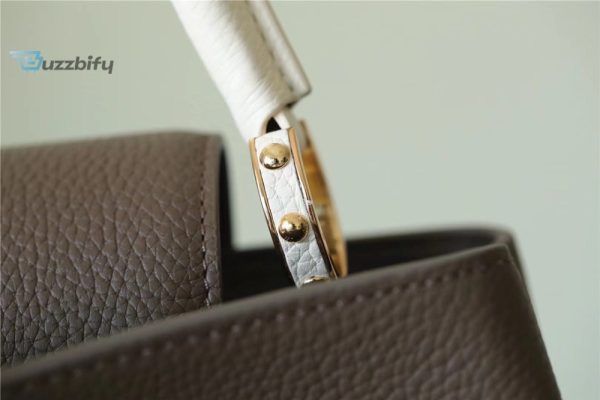 louis vuitton capucines mini taurillon smokey brown green creme pink for women womens handbags shoulder and crossbody bags 21cm83in lv buzzbify 1 2