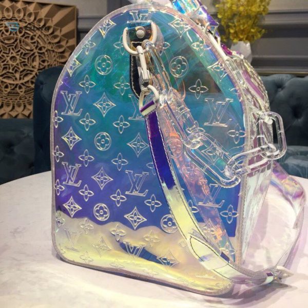 louis vuitton keepall bandouliere 50 monogram pvc iridescent prism by virgil abloh for men mens bags travel bags 197in50cm lv m53271 buzzbify 1 5