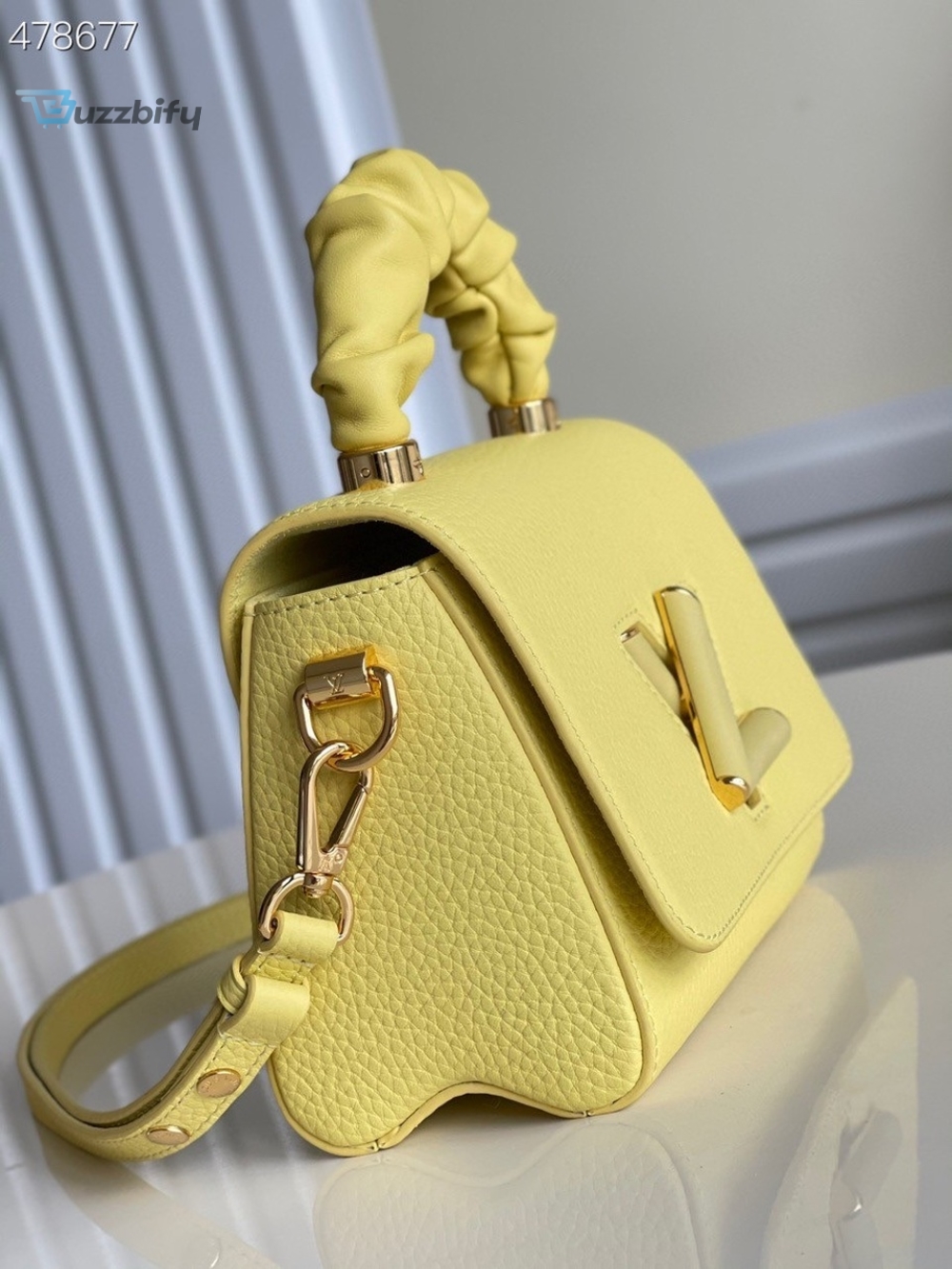 Louis Vuitton Twist PM Ginger Yellow For Women, Women’s Handbags, Shoulder And Crossbody Bags 7.5in/19cm LV M58571
