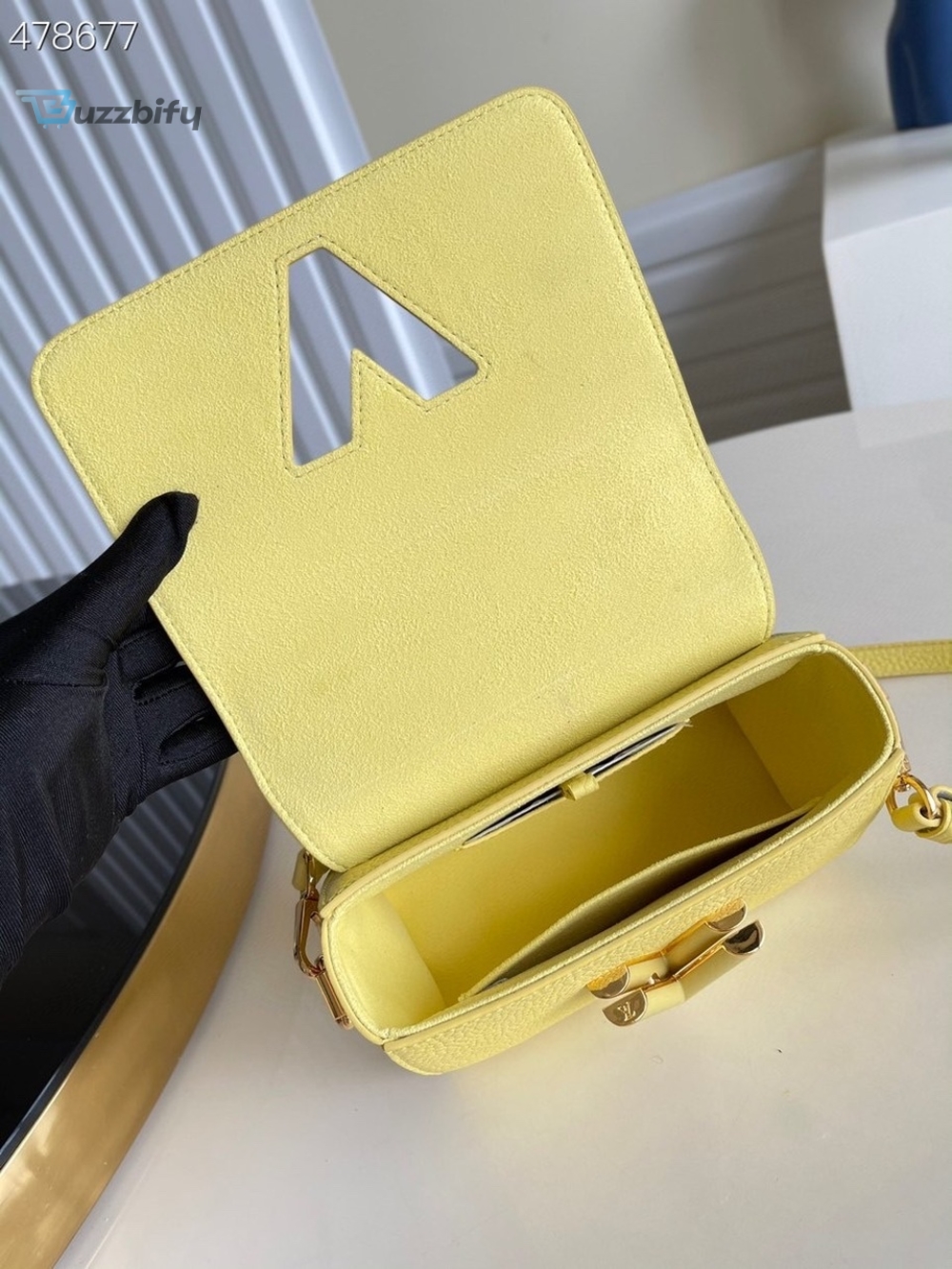 Louis Vuitton Twist PM Ginger Yellow For Women, Women’s Handbags, Shoulder And Crossbody Bags 7.5in/19cm LV M58571
