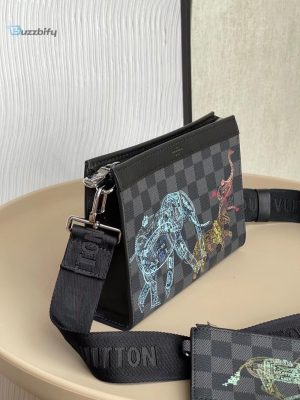 louis vuitton gaston wearable wallet damier graphite for men mens bags shoulder and crossbody bags 87in22cm lv n64608 buzzbify 1 3