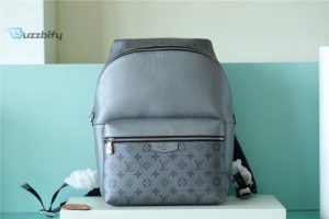 louis vuitton discovery pm backpack monogramtaiga gunmetal gray for men mens bags mens backpack 157in40cm lv m30835 buzzbify 1