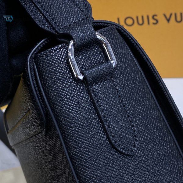 louis vuitton new flap messenger bag taiga black for men mens bags shoulder and crossbody bags 111in283cm lv m30807 buzzbify 1 4