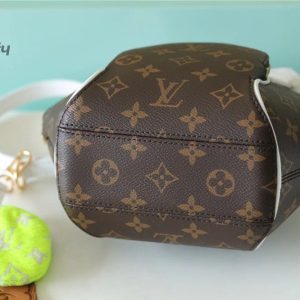 louis vuitton ellipse bb handbag created by nicolas ghesquiere from classic monogram canvas for women brown 91in23cm lv m20752 buzzbify 1 1