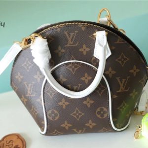 louis vuitton ellipse bb handbag created by nicolas ghesquiere from classic monogram canvas for women brown 91in23cm lv m20752 buzzbify 1 3