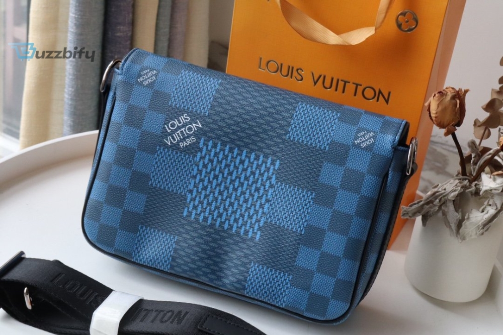 Louis Vuitton Studio Messenger Damier Graphite Blue For Men Mens Bags Shoulder And Crossbody Bags 9.3In25.3Cm Lv N50026