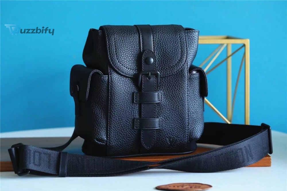 Louis Vuitton Christopher XS Taurillon Black For Men, Men’s Bags, Shoulder And Crossbody Bags 7.7in/19.5cm LV M58495
