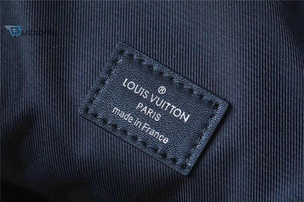 Louis Vuitton Campus Backpack Damier Infini 3D Navy Blue  Black For Men Mens Bags 39Cm Lv N50021