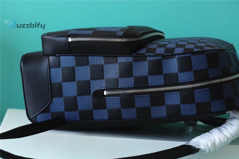 Louis Vuitton Campus Backpack Damier Infini 3D Navy Blue / Black For Men, Men’s Bags 39cm LV N50021
