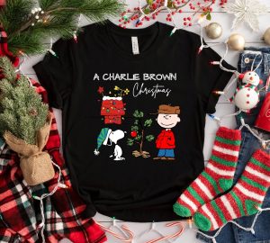 Charlie Christmas Shirt Christmas Cartoon Dog Shirt Cute Christmas Gift Classic And Timeless Unique