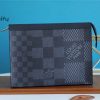 louis vuitton pochette voyage mm damier graphite 3d canvas grey for men mens travel accessories 27cm lv n60444 buzzbify 1