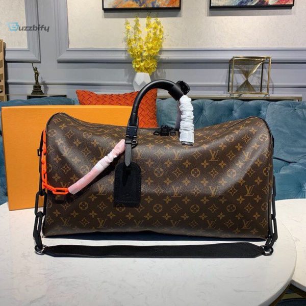 louis vuitton keepall bandouliere 50 monogram solar ray canvas blackorange by virgil abloh for men mens bags travel bags 197in50cm lv m44471 buzzbify 1 1