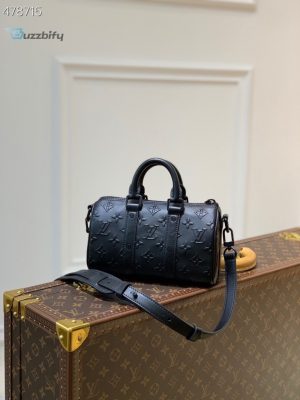 Louis Vuitton Keepall Xs Monogram Seal Black For Women Womens Handbags Shoulder And Crossbody Bags 8.3In21cm Lv M57960