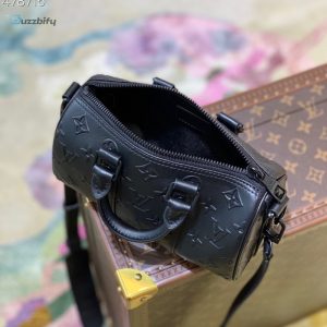 louis vuitton keepall xs monogram seal black for women womens handbags shoulder and crossbody bags 83in21cm lv m57960 buzzbify 1 4