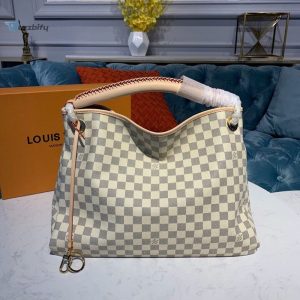 louis vuitton artsy mm damier azur canvas for women womens handbags 161in41cm lv n40253 buzzbify 1 1