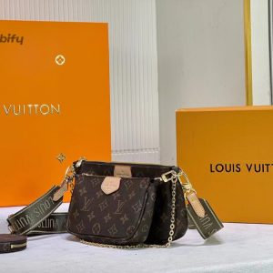 louis vuitton multi pochette accessoires monogram canvas khaki for women womens handbags shoulder and crossbody bags 94in24cm lv m44813 buzzbify 1 3