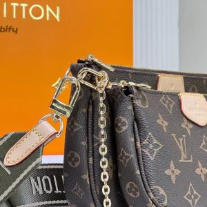 louis vuitton multi pochette accessoires monogram canvas khaki for women womens handbags shoulder and crossbody bags 94in24cm lv m44813 buzzbify 1 4