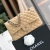 chanel classic handbag silver hardware beige for women womens bags shoulder and crossbody bags 102in26cm a01112 buzzbify 1