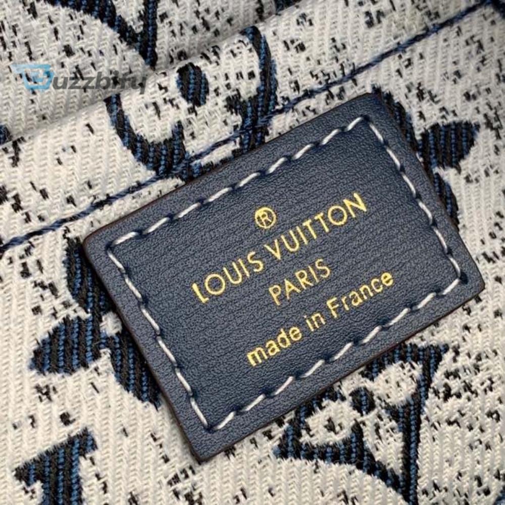 Louis Vuitton Square Bag Denim Jacquard Blue By Nicolas Ghesquiere For Women Womens Bags 6.3In16cm Lv M59611