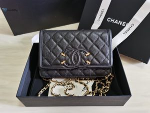 Chanel Beige Quilted Patent Leather CC Zip Wallet