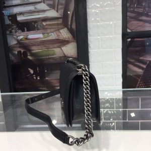 chanel boy handbag silver hardware black for women womens handbags shoulder and crossbody bags 98in25cm a67086 buzzbify 1 3