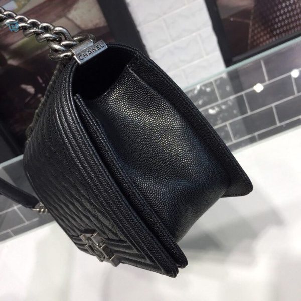 chanel boy handbag silver hardware black for women womens handbags shoulder and crossbody bags 98in25cm a67086 buzzbify 1 4
