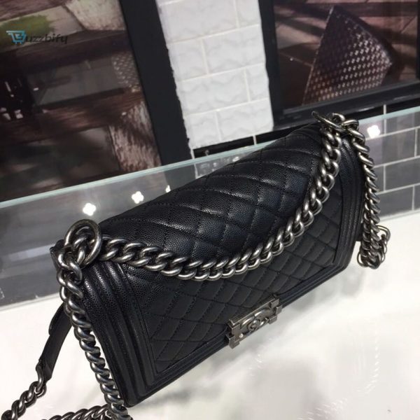 chanel boy handbag silver hardware black for women womens handbags shoulder and crossbody bags 98in25cm a67086 buzzbify 1 6