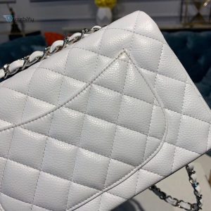 chanel small classic handbag silver hardware white for women womens bags shoulder and crossbody bags 78in20cm a01113 buzzbify 1 9