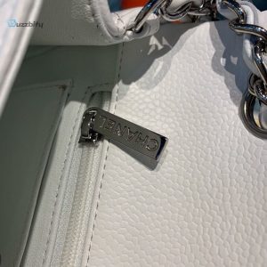 chanel small classic handbag silver hardware white for women womens bags shoulder and crossbody bags 78in20cm a01113 buzzbify 1 13