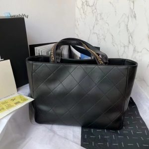 chanel Calfskin shopping bag black for women womens bags 144in37cm as3508 b08867 94305 buzzbify 1 3