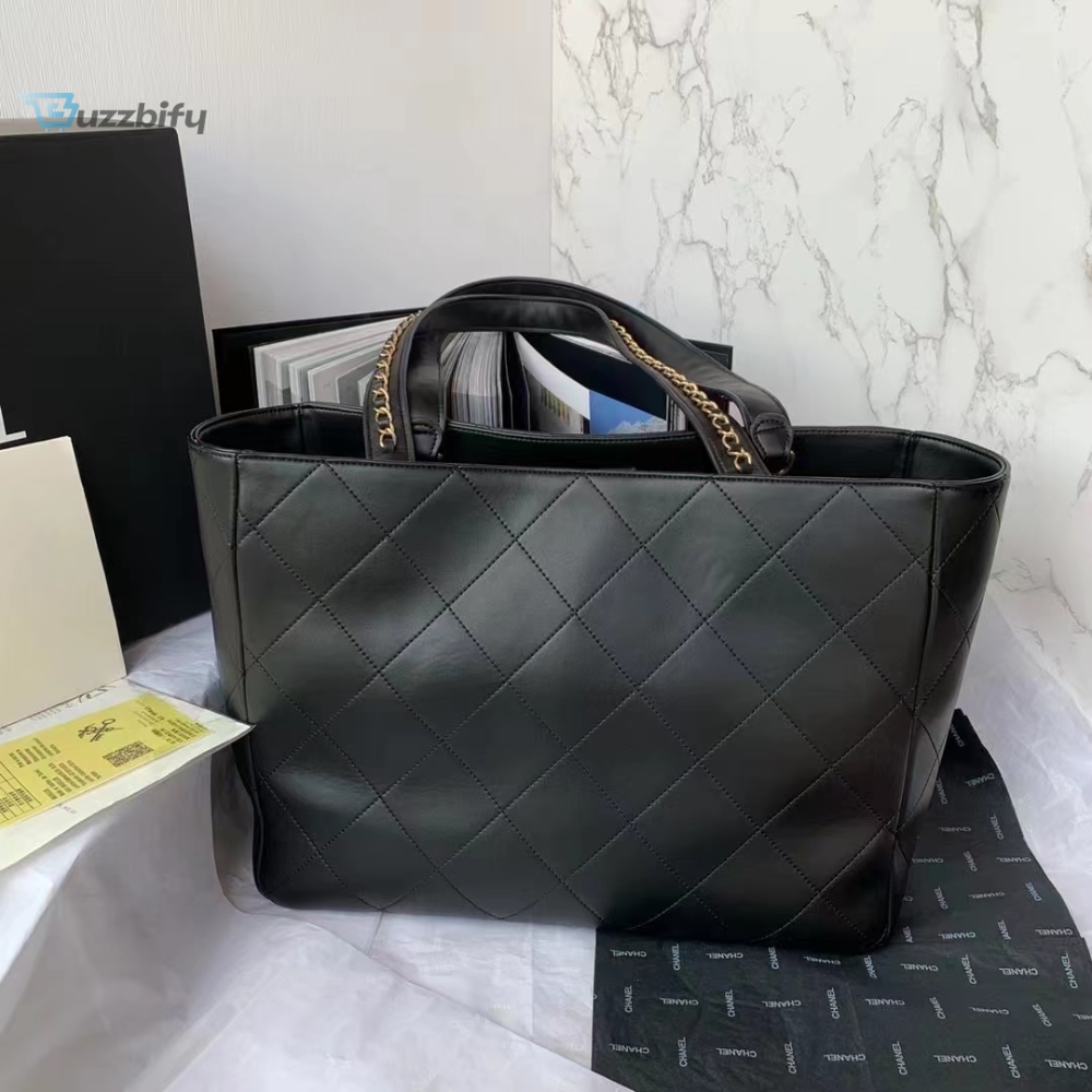 chanel Calfskin Shopping Bag Black For Women Womens Bags 14.4In37cm As3508 B08867 94305 15 chanel Calfskin Shopping Bag Black For Women, Women’s Bags 14.4in/37cm AS3508 B08867 94305